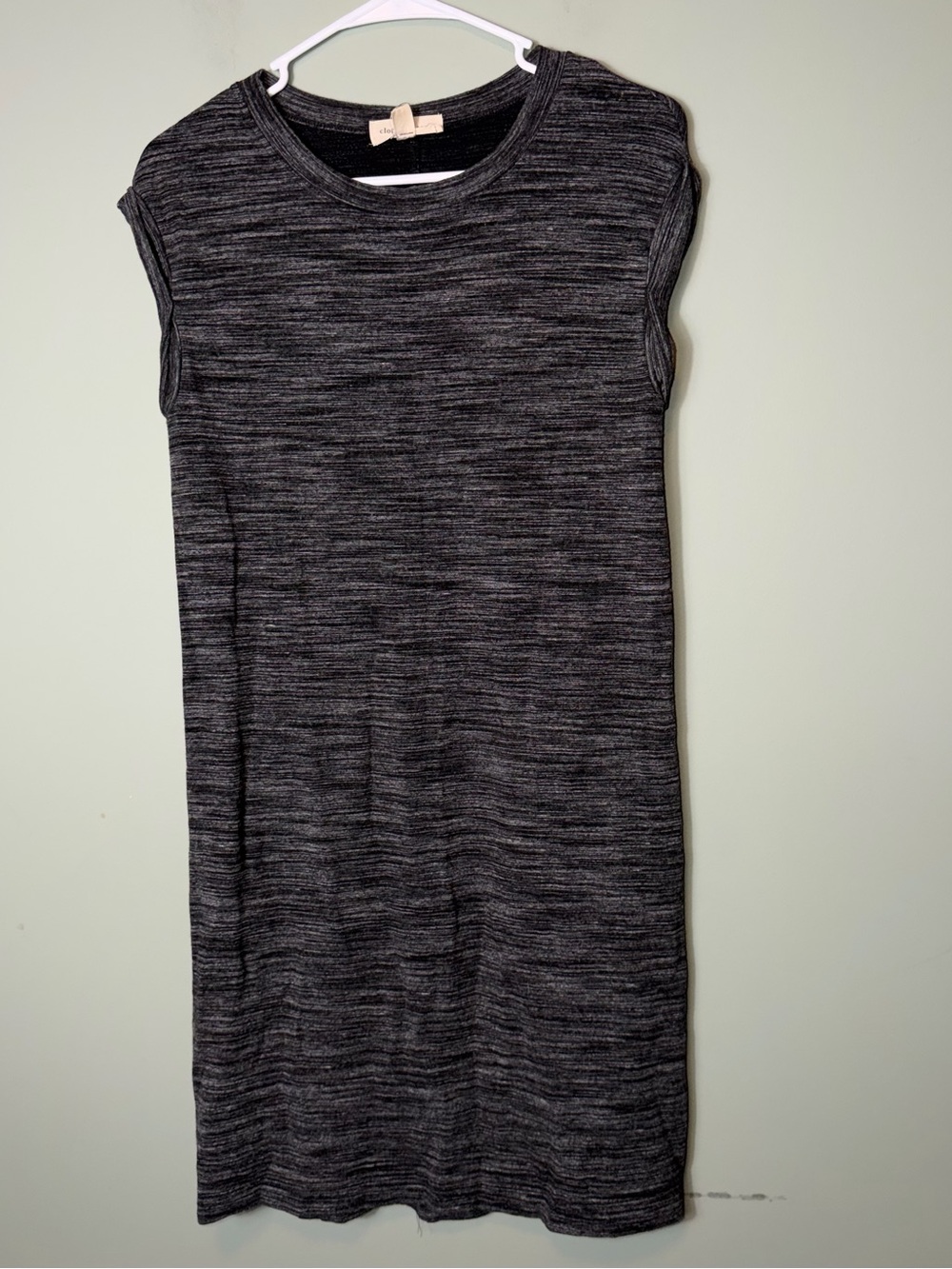 Cloth + Stone Women’s Sleeveless Gray Knit Shift Dress Size XS